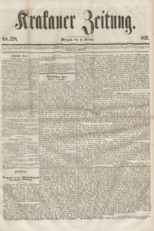 Krakauer Zeitung.[Jg.1], Nro. 228 (7 October 1857)