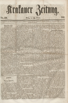 Krakauer Zeitung.[Jg.1], Nro. 239 (20 October 1857)