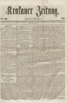 Krakauer Zeitung.[Jg.1], Nro. 246 (28 October 1857)