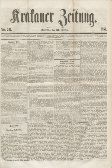 Krakauer Zeitung.[Jg.1], Nro. 247 (29 October 1857)