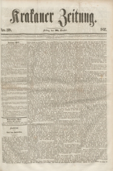 Krakauer Zeitung.[Jg.1], Nro. 248 (30 October 1857)