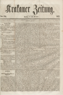 Krakauer Zeitung.[Jg.1], Nro. 284 (12 December 1857)