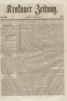 Krakauer Zeitung.[Jg.1], Nro. 290 (19 December 1857)
