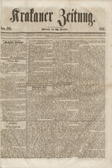 Krakauer Zeitung.[Jg.1], Nro. 293 (23 December 1857)