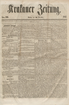 Krakauer Zeitung.[Jg.1], Nro. 296 (29 December 1857)