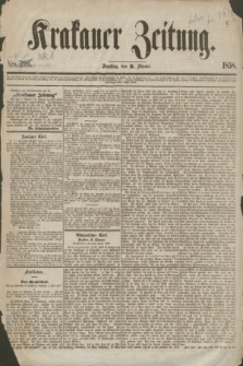 Krakauer Zeitung.Jg.2, Nro. 299 [i.e.1] (2 Jänner 1858) + dod.