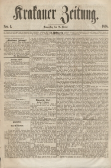 Krakauer Zeitung.Jg.2, Nro. 4 (7 Jänner 1858)