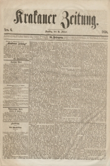 Krakauer Zeitung.Jg.2, Nro. 6 (9 Jänner 1858) + dod.