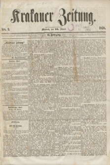 Krakauer Zeitung.Jg.2, Nro. 9 (13 Jänner 1858)