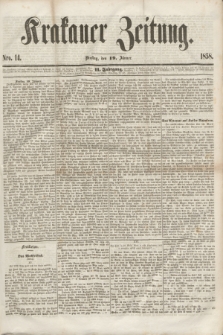 Krakauer Zeitung.Jg.2, Nro. 14 (19 Jänner 1858)
