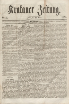 Krakauer Zeitung.Jg.2, Nro. 23 (29 Jänner 1858)