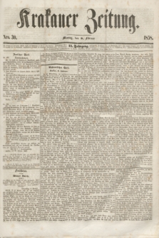 Krakauer Zeitung.Jg.2, Nro. 30 (8 Februar 1858)