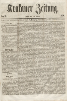 Krakauer Zeitung.Jg.2, Nro. 37 (16 Februar 1858)