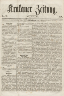Krakauer Zeitung.Jg.2, Nro. 52 (5 März 1858)