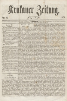 Krakauer Zeitung.Jg.2, Nro. 54 (8 März 1858)