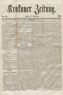 Krakauer Zeitung.Jg.2, Nro. 56 (10 März 1858) + dod.