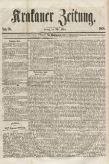 Krakauer Zeitung.Jg.2, Nro. 58 (12 März 1858) + dod.