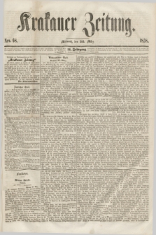 Krakauer Zeitung.Jg.2, Nro. 68 (24 März 1858)