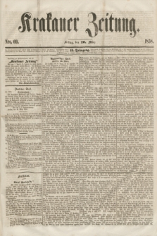 Krakauer Zeitung.Jg.2, Nro. 69 (26 März 1858)