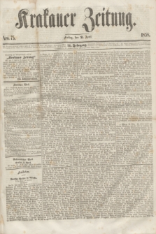 Krakauer Zeitung.Jg.2, Nro. 75 (2 April 1858)