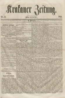 Krakauer Zeitung.Jg.2, Nro. 77 (6 April 1858) + dod.