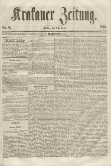 Krakauer Zeitung.Jg.2, Nro. 81 (10 April 1858)