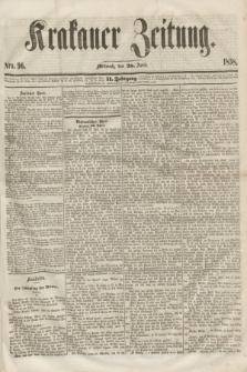 Krakauer Zeitung.Jg.2, Nro. 96 (28 April 1858)