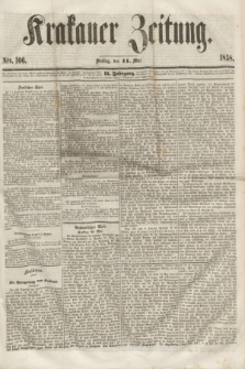 Krakauer Zeitung.Jg.2, Nro. 106 (11 Mai 1858)