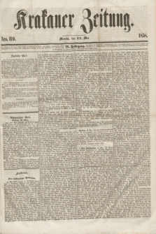 Krakauer Zeitung.Jg.2, Nro. 110 (17 Mai 1858)
