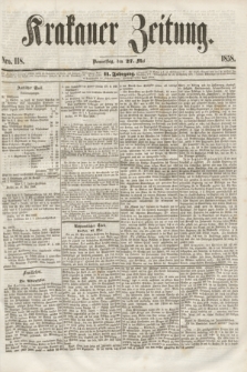Krakauer Zeitung.Jg.2, Nro. 118 (27 Mai 1858)