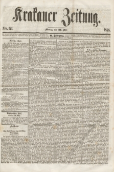 Krakauer Zeitung.Jg.2, Nro. 121 (31 Mai 1858)