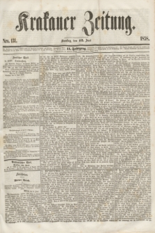 Krakauer Zeitung.Jg.2, Nro. 131 (12 Juni 1858)