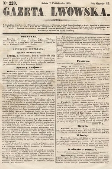 Gazeta Lwowska. 1854, nr 229