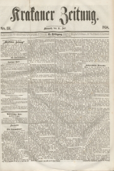 Krakauer Zeitung.Jg.2, Nro. 151 (7 Juli 1858)