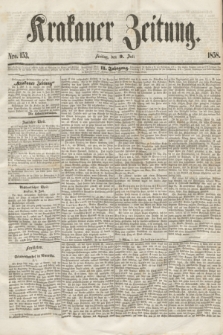 Krakauer Zeitung.Jg.2, Nro. 153 (9 Juli 1858)