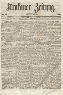 Krakauer Zeitung.Jg.2, Nro. 166 (24 Juli 1858)