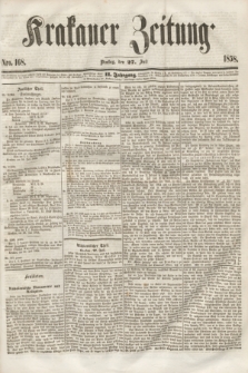 Krakauer Zeitung.Jg.2, Nro. 168 (27 Juli 1858)