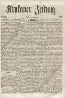 Krakauer Zeitung.Jg.2, Nro. 172 (31 Juli 1858)
