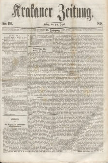 Krakauer Zeitung.Jg.2, Nro. 195 (27 August 1858) + dod.