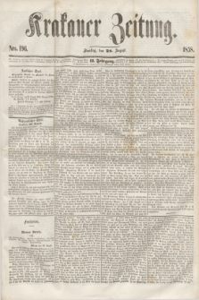 Krakauer Zeitung.Jg.2, Nro. 196 (28 August 1858) + dod.