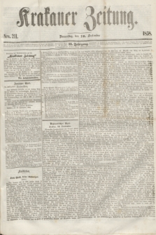 Krakauer Zeitung.Jg.2, Nro. 211 (16 September 1858) + dod.