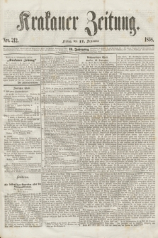 Krakauer Zeitung.Jg.2, Nro. 212 (17 September 1858)