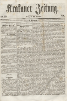 Krakauer Zeitung.Jg.2, Nro. 218 (24 September 1858)