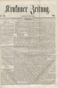 Krakauer Zeitung.Jg.2, Nro. 234 (13 October 1858)