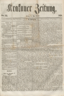 Krakauer Zeitung.Jg.2, Nro. 242 (22 October 1858)