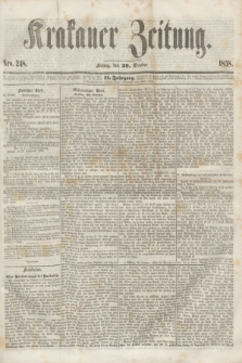 Krakauer Zeitung.Jg.2, Nro. 248 (29 October 1858)