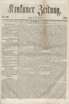 Krakauer Zeitung.Jg.2, Nro. 256 (9 November 1858) + dod.