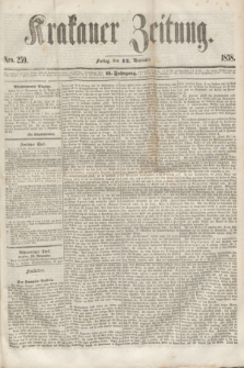 Krakauer Zeitung.Jg.2, Nro. 259 (12 November 1858)