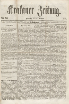 Krakauer Zeitung.Jg.2, Nro. 264 (18 November 1858)
