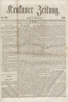 Krakauer Zeitung.Jg.2, Nro. 267 (22 November 1858) + dod.